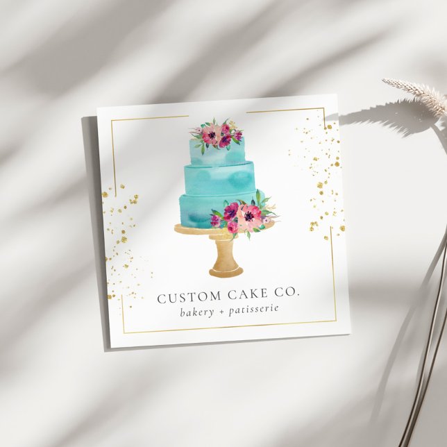 Custom Cakes Bakery Business Card (Creator Uploaded)