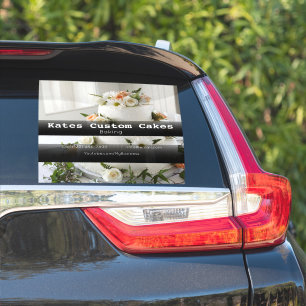 Custom Cakes Business Vehicle Advertising Sticker