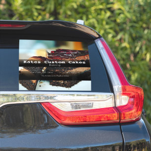 Custom Cakes Business Vehicle Advertising Sticker