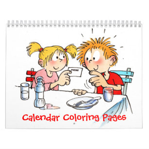 Custom Calendar Colouring Pages For Kids