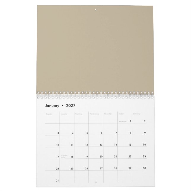 Custom Calendars | Two Page Layout (Jan 2027)