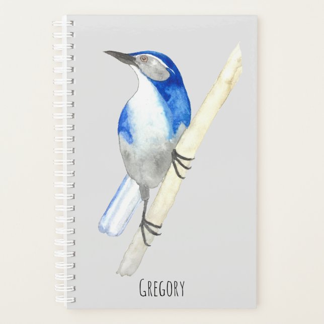 Custom California Scrub Jay Planner (Front)
