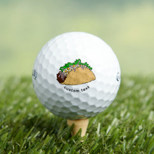 Custom Callaway Gift - Spicy Taco Design Golf Balls