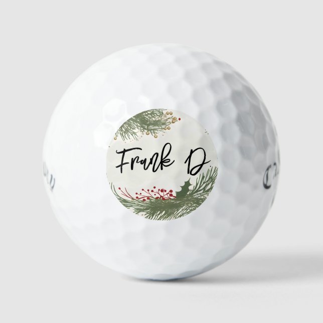 Custom Callaway Golf Ball, Personalised Christmas Balls (Front)