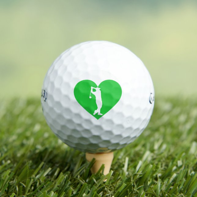 Custom Callaway Soft Golf Balls - I Love Golf (Insitu Tee)