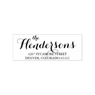 Custom Calligraphy Address Stamp