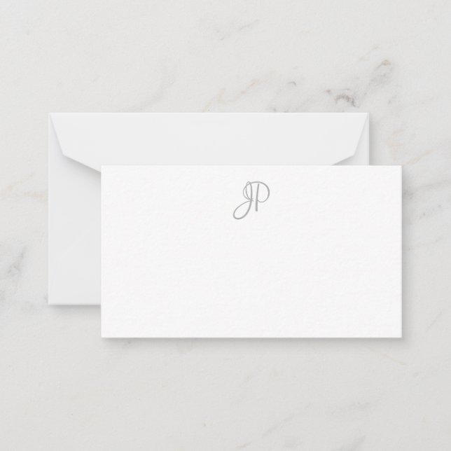 Custom Calligraphy Monogrammed Minimalist Template (Front)