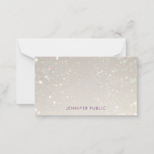 Custom Calligraphy Script Monogram Glamour Card
