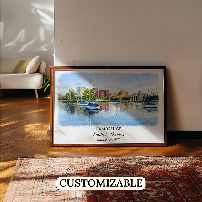 Custom Cambridge Wall Art, Massachusetts Poster (Creator Uploaded)