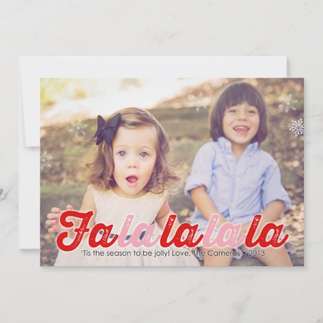 Custom Camera Holiday Card (Front)