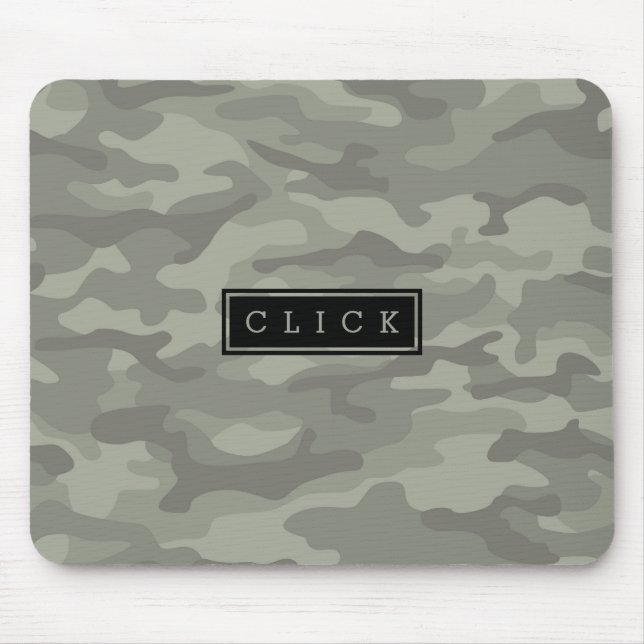 Custom Camo Camouflage Army Print Mouse Pad (Front)