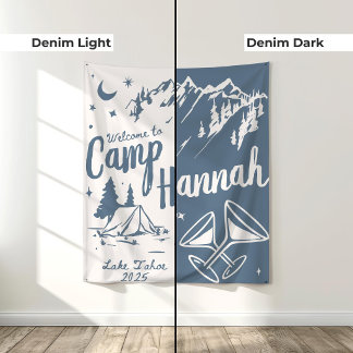 Custom Camp Bachelorette Banner Large Camp Bride Tapestry