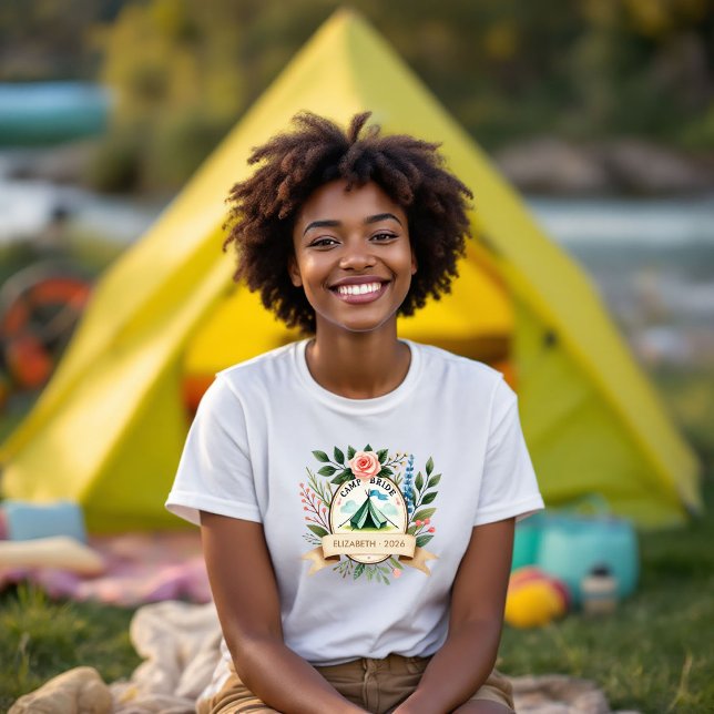 Custom Camp Bride Bachelorette Tri-Blend Shirt (Custom Camp Bride Bachelorette Tri-Blend Shirt)