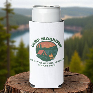 Custom Camp Lake Bachelorette Seltzer Can Cooler