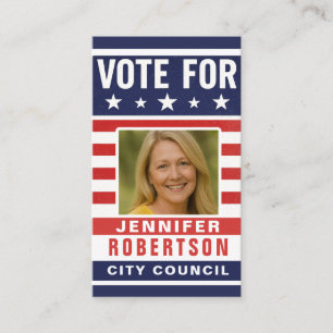 Custom Campaign Election Business Card