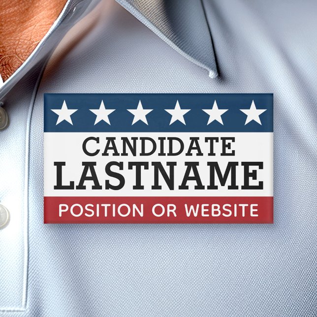 Custom Campaign Gear with Name and Text Tag (Custom Campaign Name Tag)