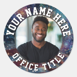 Custom Campaign Photo Classic Round Sticker