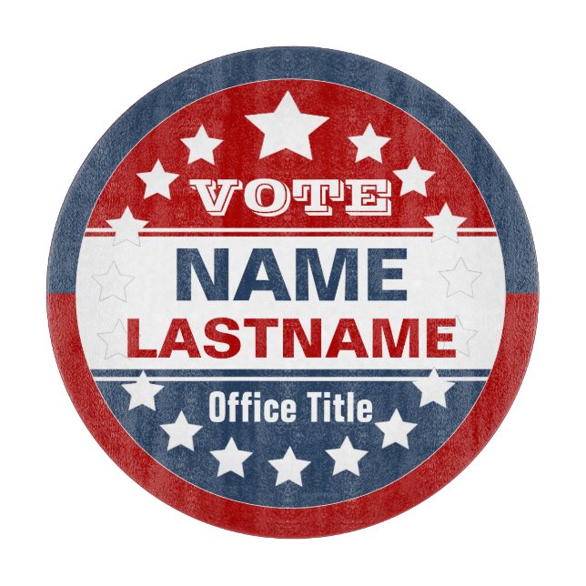 Custom Campaign Template Cutting Board (Front)