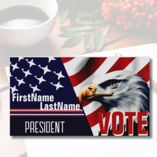 Custom Campaign Template Eagle Business Card