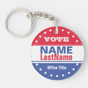 Custom Campaign Template for Elections Key Ring
