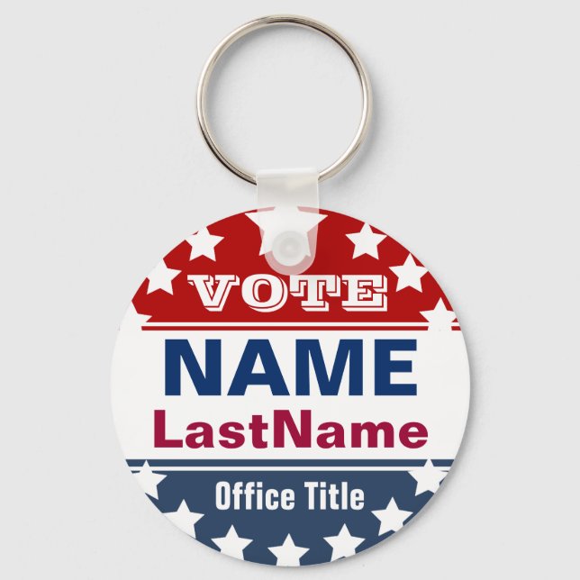 Custom Campaign Template Key Ring (Front)
