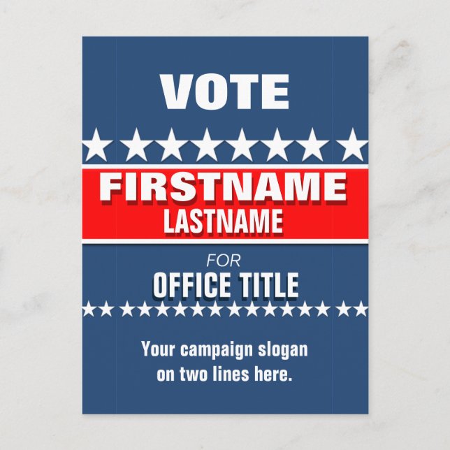 Custom Campaign Template Postcard (Front)