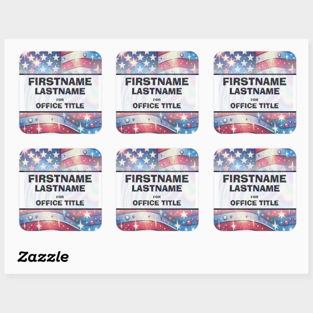Custom Campaign Template  Square Sticker (Sheet)