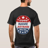 Custom Campaign Template  T-Shirt (Back)