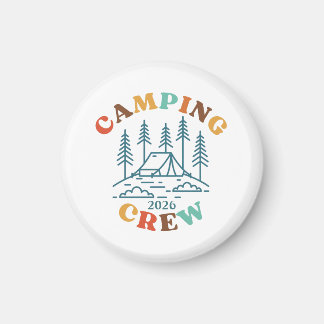 Custom Camping Crew Magnet