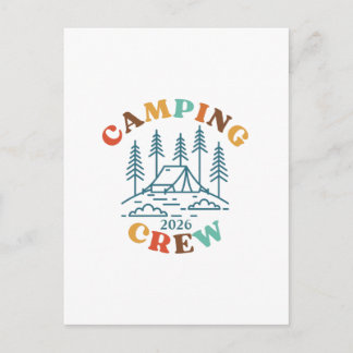 Custom Camping Crew Postcard