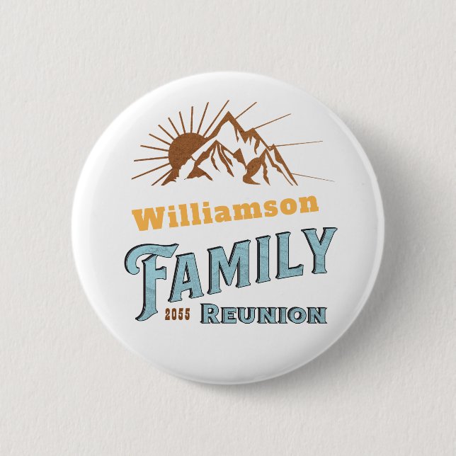 Custom Camping Family Vacation Matching  6 Cm Round Badge (Front)
