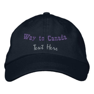 Custom Canada Journey Inspired Adjustable-Cap Fits Embroidered Hat
