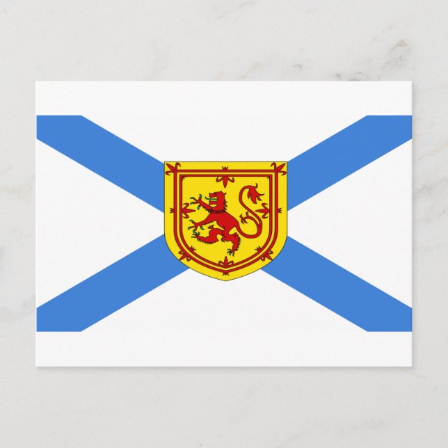 Custom Canada NOva Scotia Flag Postcard (Front)