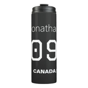 Custom Canada Soccer Jersey Style Heritage Thermal Tumbler