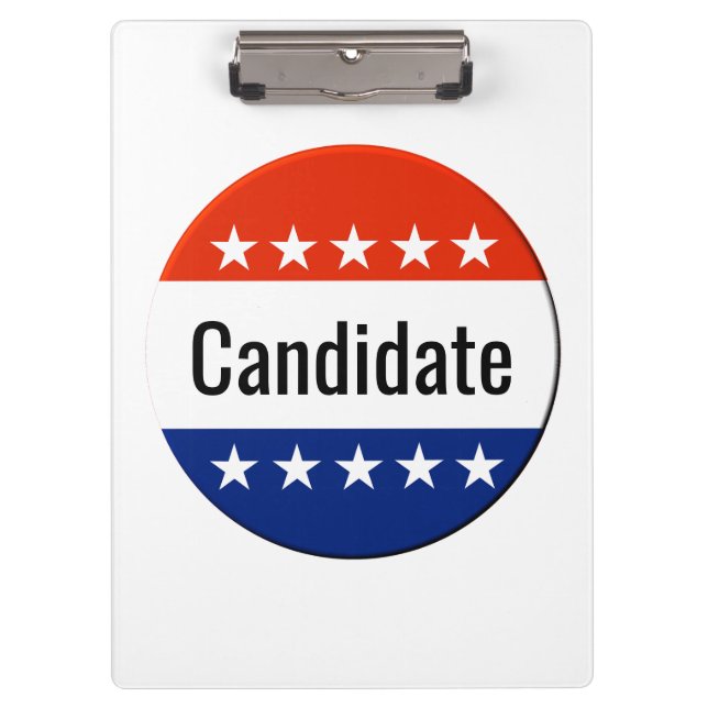 Custom Candidate Campaign 2024 Election Clipboard (Front)