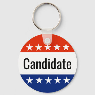 Custom Candidate Campaign 2024 Election Key Ring