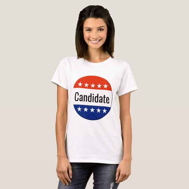 Custom Candidate Campaign 2026 Election T-Shirt (Front Full)