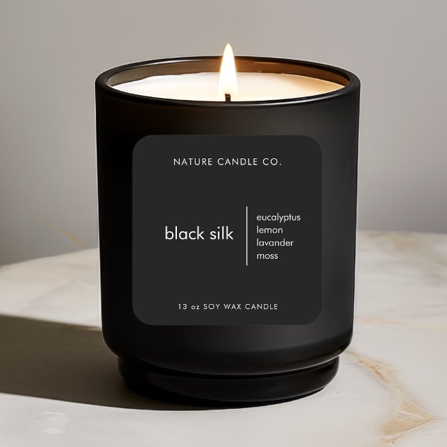 Custom Candle Label Black And White (Creator Uploaded)