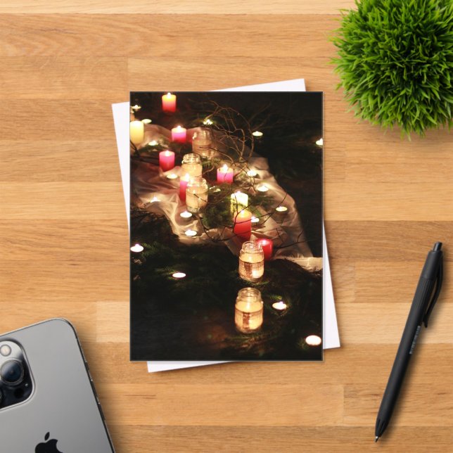 Custom Candle Ritual Acrylic Invite by Sotnichenko Invitations (Insitu (Invitation Card))