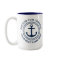 Custom captain and boat name anchor and rope