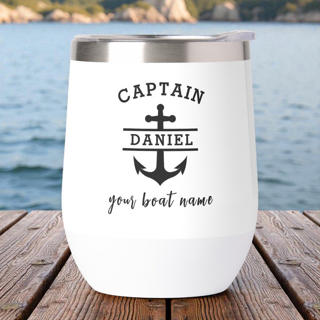 Custom Captain Boat Name Nautical Anchor (Creator Uploaded)