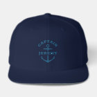 Custom Captain Boat Nautical Anchor Navy Ship Hat