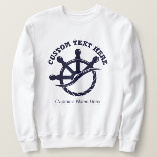 Custom Captain Boat Nautical Gift Sweatshirt