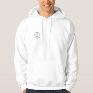 Custom Captain Name Boat Nautical Anchor Navy Hoodie