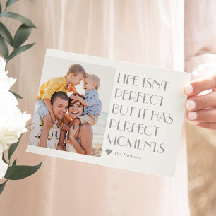 Custom Caption Editable Colour Modern Holiday Card