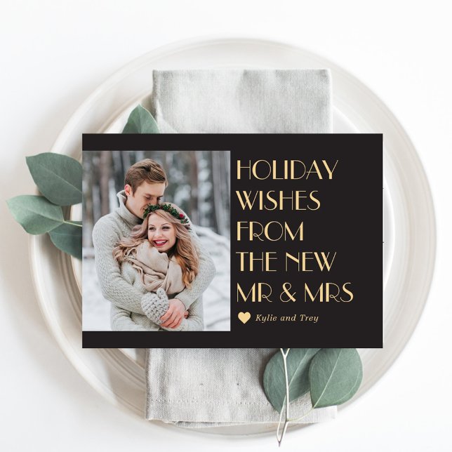 Custom Caption Editable Colour Modern Holiday Card (Creator Uploaded)