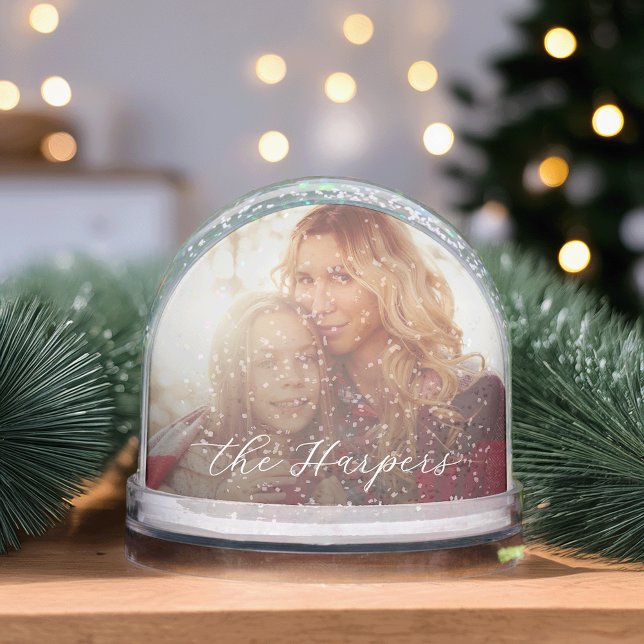 Custom Caption & Year Photo Snowglobe (Creator Uploaded)