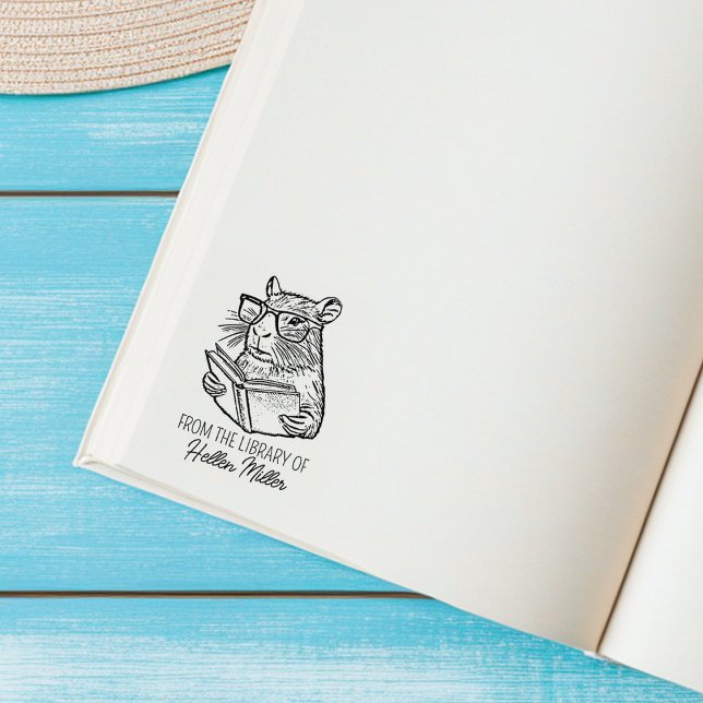 Custom Capybara Library Rubber Stamp (Creator Uploaded)