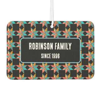 Custom Car accessories patchwork quilt gift ideas Air Freshener