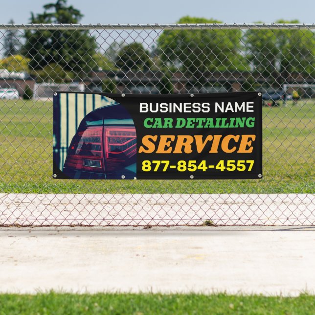 Custom Car Detailing Banners  (Insitu)